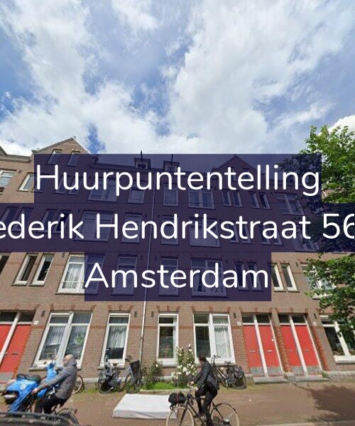 Foto gevel Huurpuntentelling voor Frederik Hendrikstraat 56-1, Amsterdam
