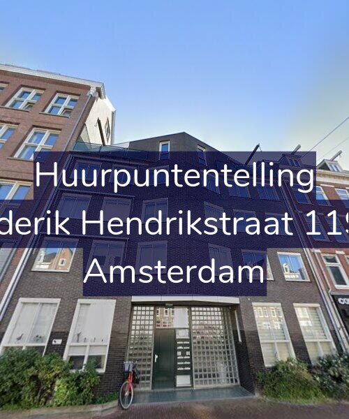 Foto gevel Huurpuntentelling voor Frederik Hendrikstraat 119-D, Amsterdam