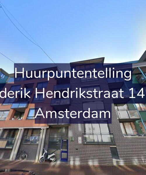 Foto gevel Huurpuntentelling voor Frederik Hendrikstraat 147-E, Amsterdam