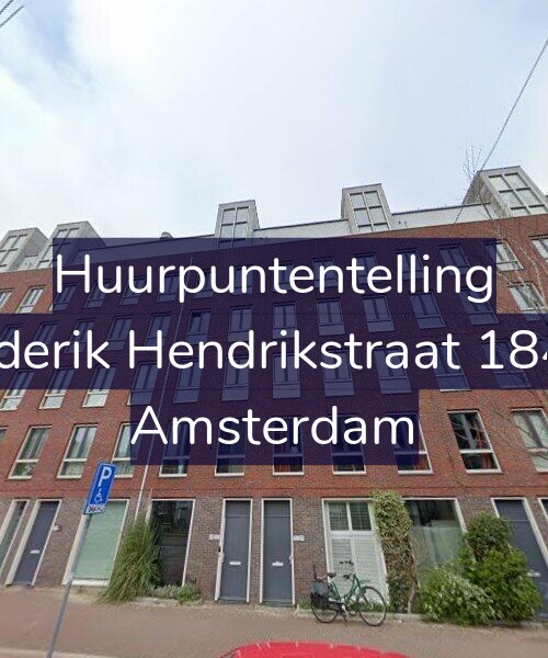 Foto gevel Huurpuntentelling voor Frederik Hendrikstraat 184-A, Amsterdam