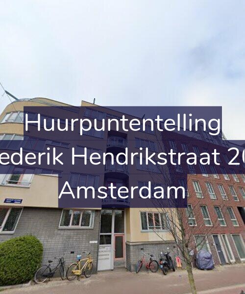 Foto gevel Huurpuntentelling voor Frederik Hendrikstraat 206, Amsterdam