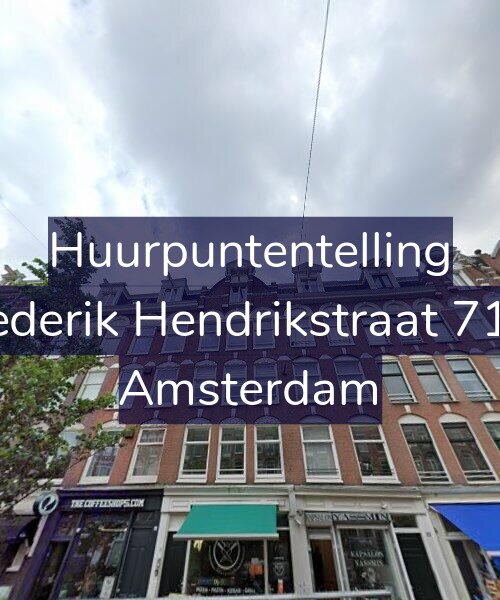 Foto gevel Huurpuntentelling voor Frederik Hendrikstraat 71-3, Amsterdam