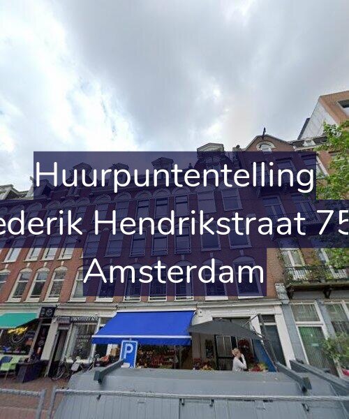 Foto gevel Huurpuntentelling voor Frederik Hendrikstraat 75-1, Amsterdam