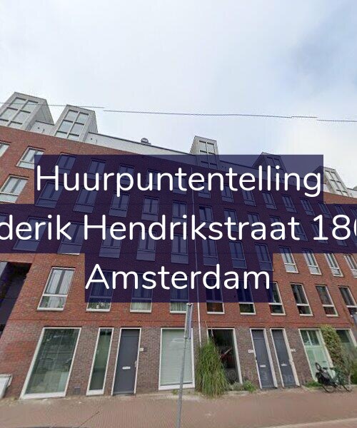 Foto gevel Huurpuntentelling voor Frederik Hendrikstraat 186-D, Amsterdam