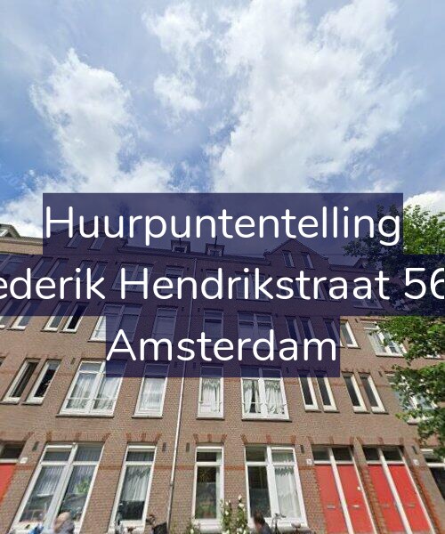 Foto gevel Huurpuntentelling voor Frederik Hendrikstraat 56-3, Amsterdam