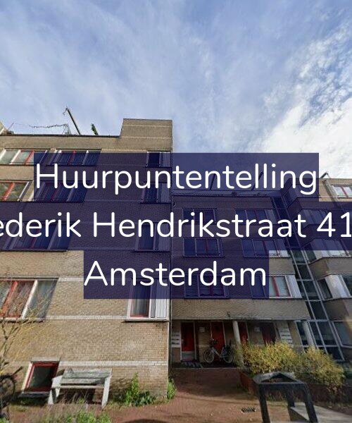 Foto gevel Huurpuntentelling voor Frederik Hendrikstraat 41-D, Amsterdam