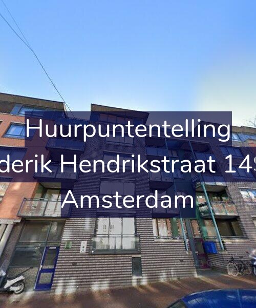 Foto gevel Huurpuntentelling voor Frederik Hendrikstraat 149-C, Amsterdam