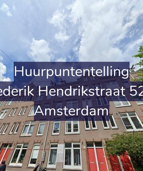 Foto gevel Huurpuntentelling voor Frederik Hendrikstraat 52-3, Amsterdam