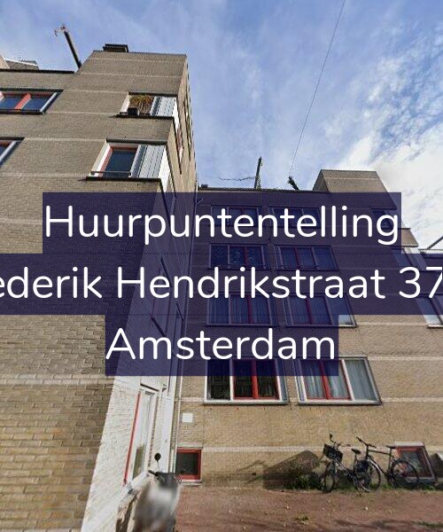 Foto gevel Huurpuntentelling voor Frederik Hendrikstraat 37-D, Amsterdam