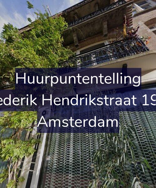 Foto gevel Huurpuntentelling voor Frederik Hendrikstraat 19-1, Amsterdam