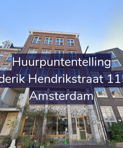 Foto gevel Huurpuntentelling voor Frederik Hendrikstraat 115-N, Amsterdam