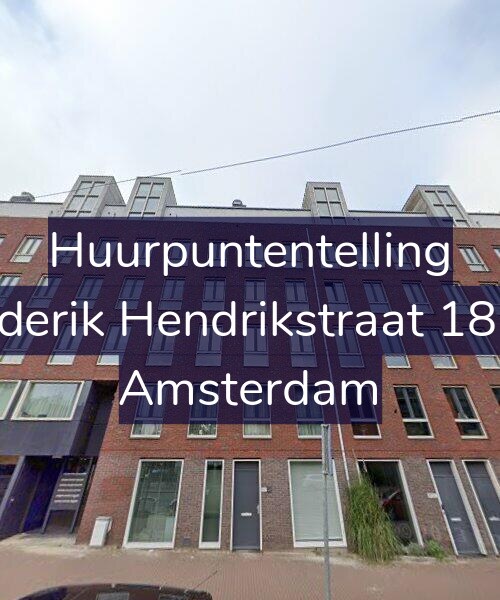 Foto gevel Huurpuntentelling voor Frederik Hendrikstraat 188-F, Amsterdam