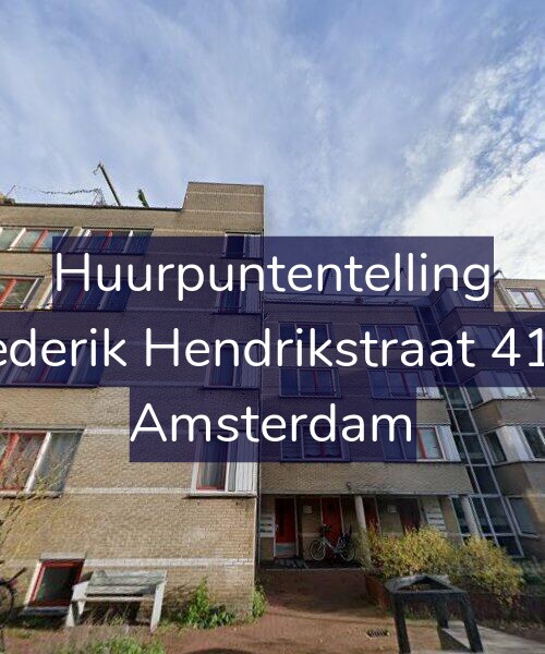 Foto gevel Huurpuntentelling voor Frederik Hendrikstraat 41-C, Amsterdam