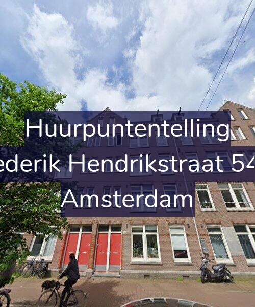 Foto gevel Huurpuntentelling voor Frederik Hendrikstraat 54-1, Amsterdam