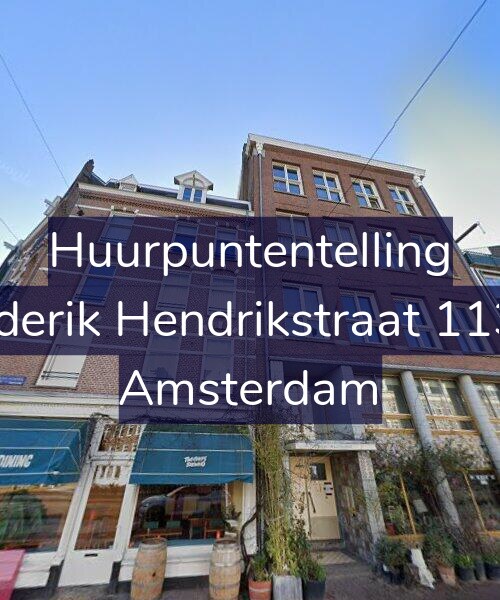 Foto gevel Huurpuntentelling voor Frederik Hendrikstraat 113-D, Amsterdam
