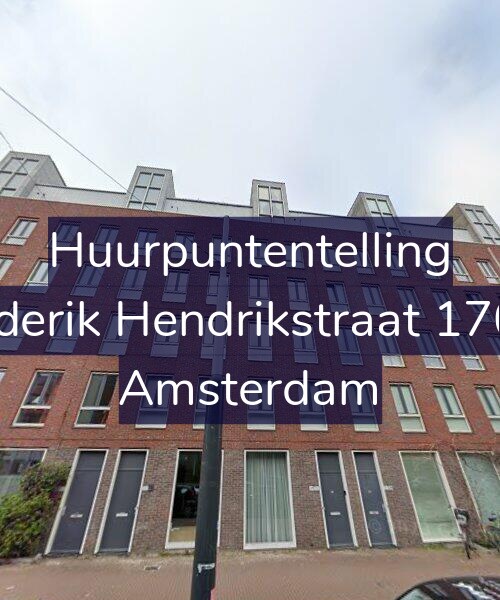 Foto gevel Huurpuntentelling voor Frederik Hendrikstraat 170-A, Amsterdam