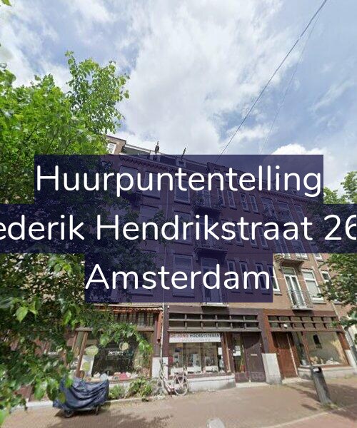 Foto gevel Huurpuntentelling voor Frederik Hendrikstraat 26-1, Amsterdam