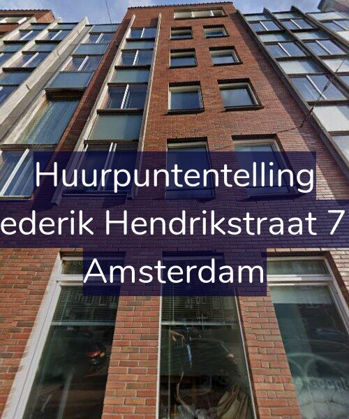 Foto gevel Huurpuntentelling voor Frederik Hendrikstraat 7-E, Amsterdam