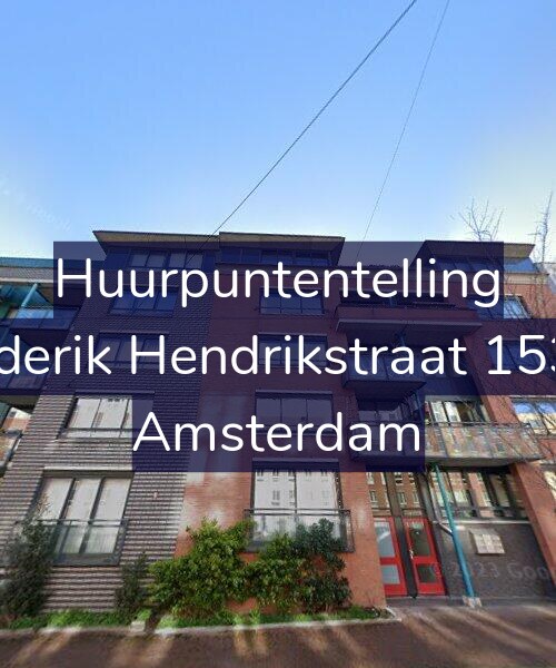 Foto gevel Huurpuntentelling voor Frederik Hendrikstraat 153-A, Amsterdam