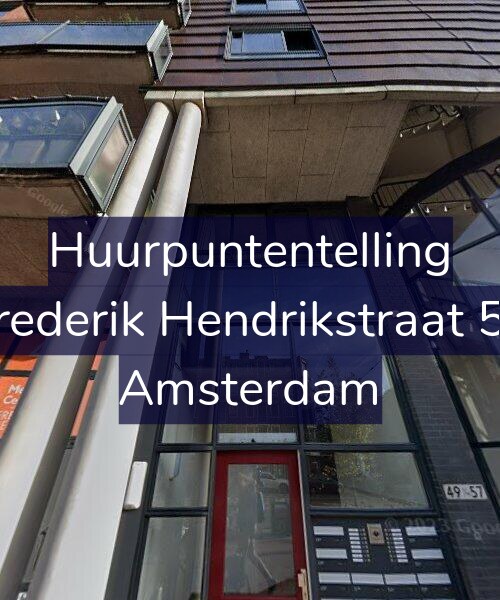 Foto gevel Huurpuntentelling voor Frederik Hendrikstraat 57, Amsterdam