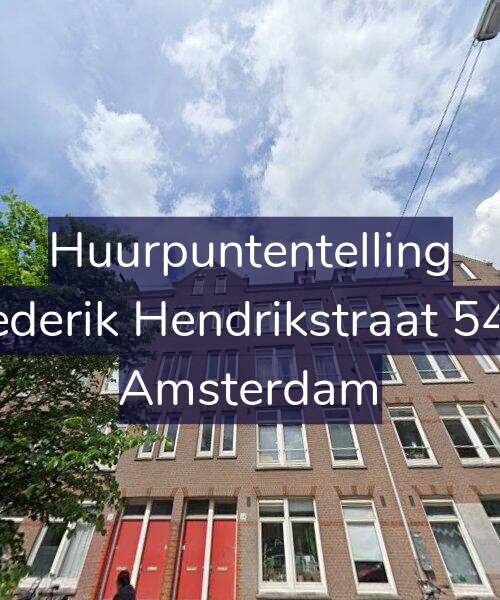 Foto gevel Huurpuntentelling voor Frederik Hendrikstraat 54-2, Amsterdam