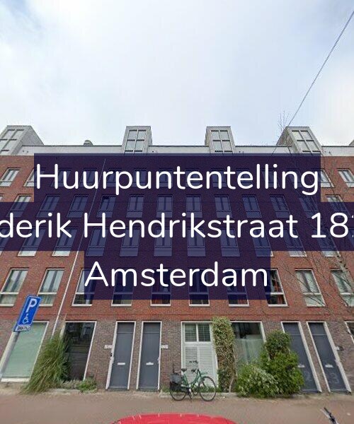 Foto gevel Huurpuntentelling voor Frederik Hendrikstraat 182-B, Amsterdam