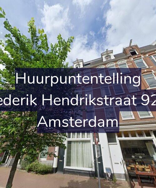 Foto gevel Huurpuntentelling voor Frederik Hendrikstraat 92-1, Amsterdam