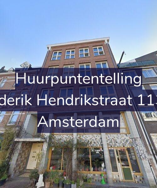 Foto gevel Huurpuntentelling voor Frederik Hendrikstraat 113-C, Amsterdam