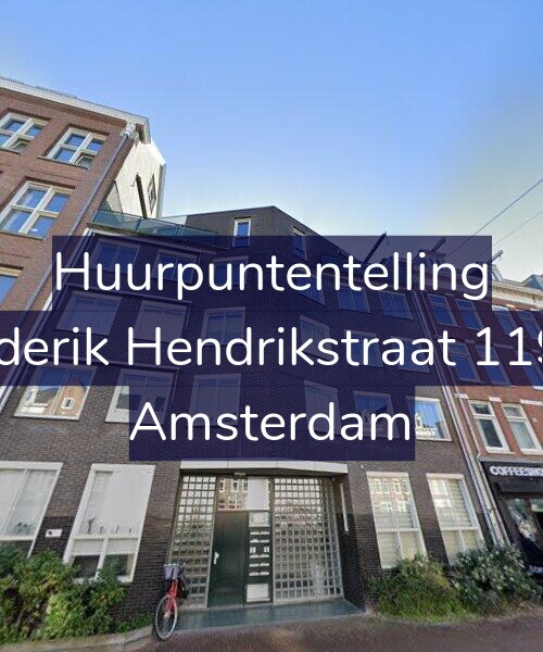 Foto gevel Huurpuntentelling voor Frederik Hendrikstraat 119-A, Amsterdam