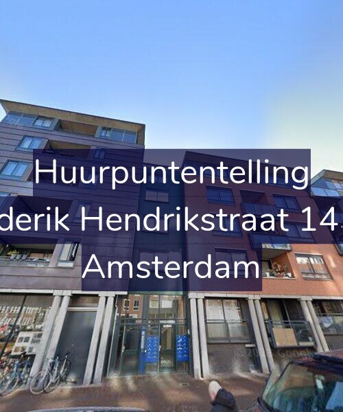 Foto gevel Huurpuntentelling voor Frederik Hendrikstraat 145-B, Amsterdam