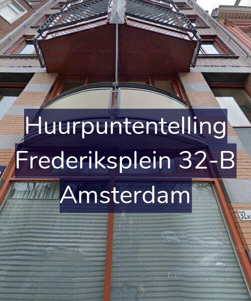 Foto gevel Huurpuntentelling voor Frederiksplein 32-B, Amsterdam