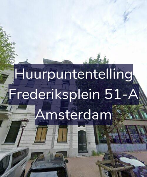 Foto gevel Huurpuntentelling voor Frederiksplein 51-A, Amsterdam