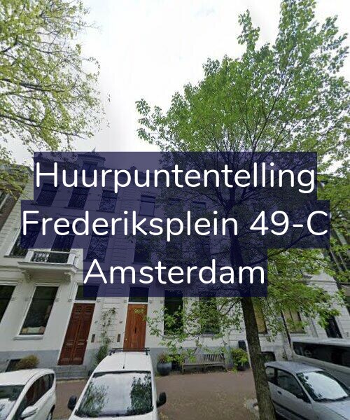 Foto gevel Huurpuntentelling voor Frederiksplein 49-C, Amsterdam
