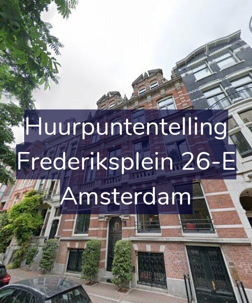 Foto gevel Huurpuntentelling voor Frederiksplein 26-E, Amsterdam
