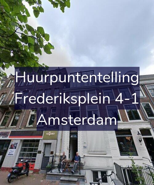 Foto gevel Huurpuntentelling voor Frederiksplein 4-1, Amsterdam