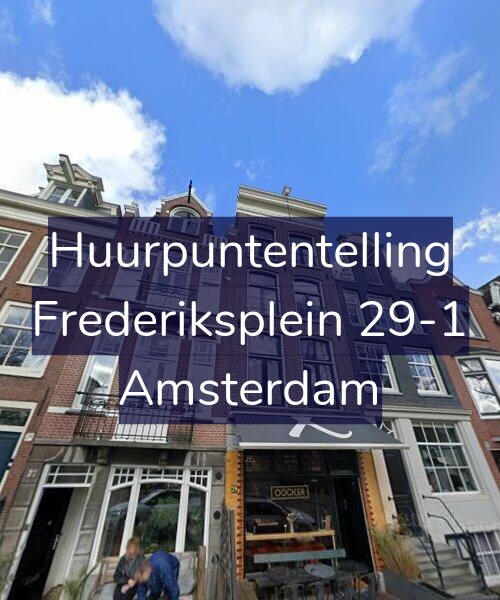 Foto gevel Huurpuntentelling voor Frederiksplein 29-1, Amsterdam