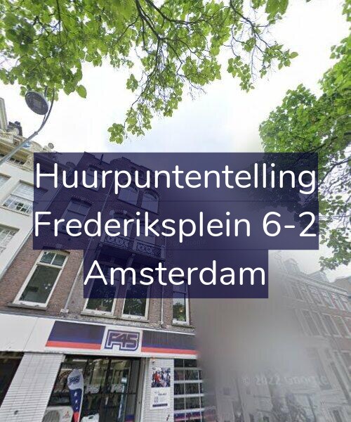 Foto gevel Huurpuntentelling voor Frederiksplein 6-2, Amsterdam