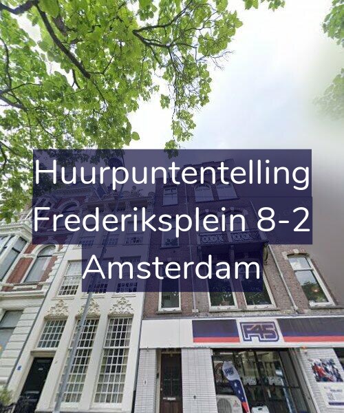 Foto gevel Huurpuntentelling voor Frederiksplein 8-2, Amsterdam