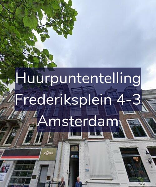 Foto gevel Huurpuntentelling voor Frederiksplein 4-3, Amsterdam