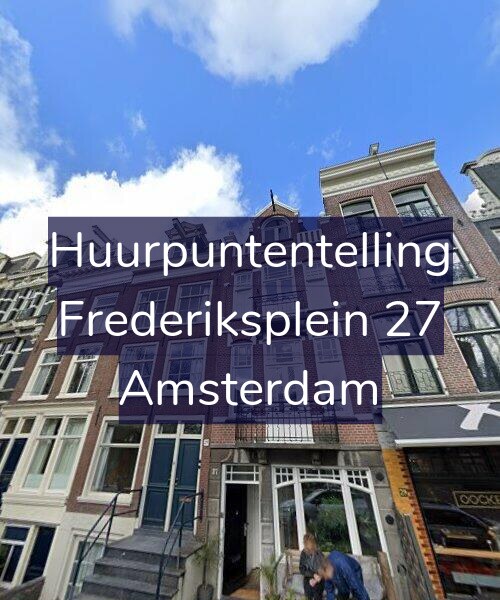 Foto gevel Huurpuntentelling voor Frederiksplein 27, Amsterdam