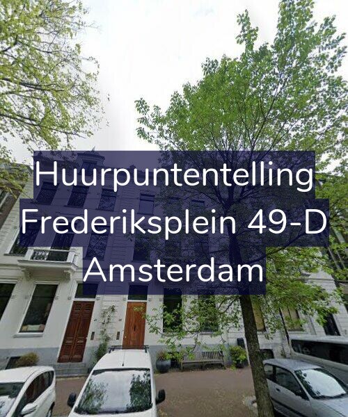 Foto gevel Huurpuntentelling voor Frederiksplein 49-D, Amsterdam