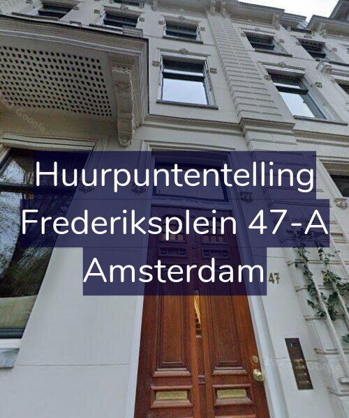 Foto gevel Huurpuntentelling voor Frederiksplein 47-A, Amsterdam