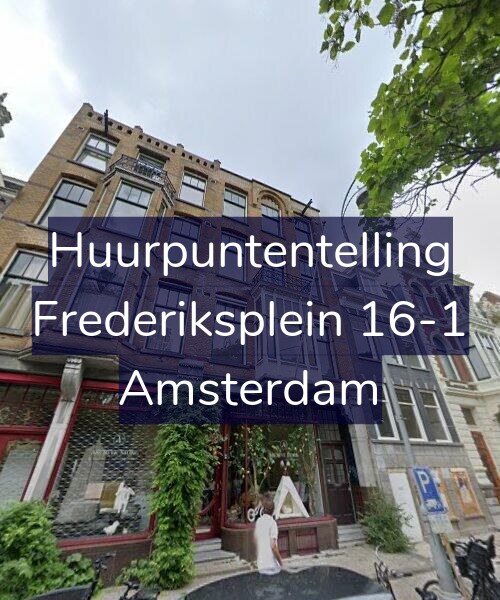 Foto gevel Huurpuntentelling voor Frederiksplein 16-1, Amsterdam