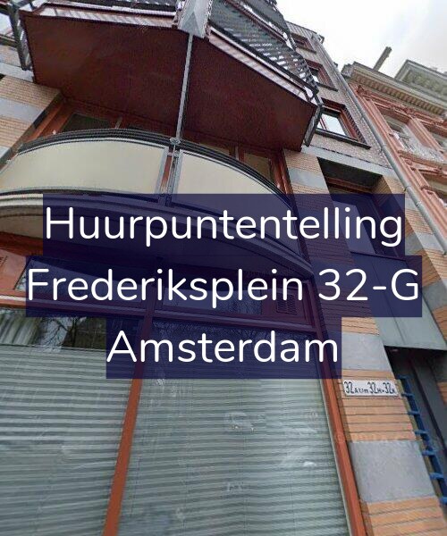 Foto gevel Huurpuntentelling voor Frederiksplein 32-G, Amsterdam