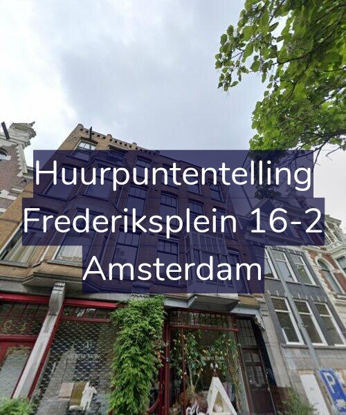 Foto gevel Huurpuntentelling voor Frederiksplein 16-2, Amsterdam