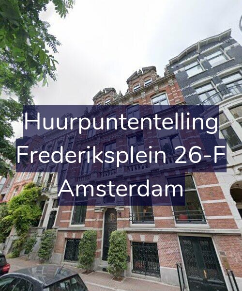 Foto gevel Huurpuntentelling voor Frederiksplein 26-F, Amsterdam