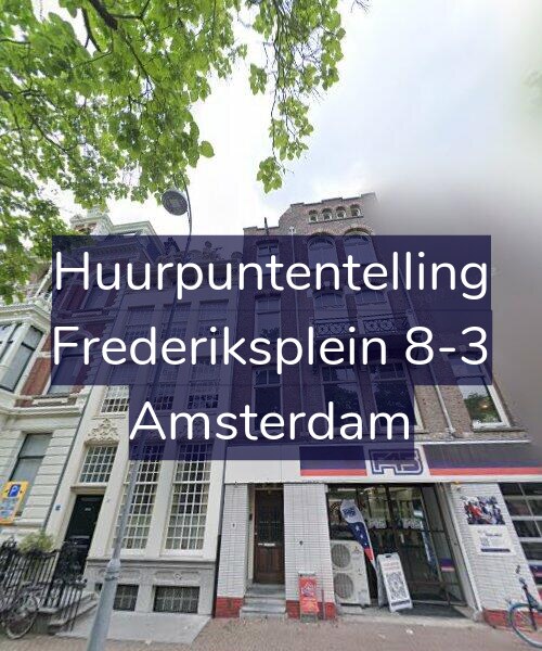 Foto gevel Huurpuntentelling voor Frederiksplein 8-3, Amsterdam