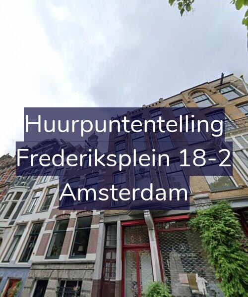 Foto gevel Huurpuntentelling voor Frederiksplein 18-2, Amsterdam