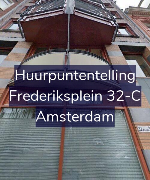 Foto gevel Huurpuntentelling voor Frederiksplein 32-C, Amsterdam
