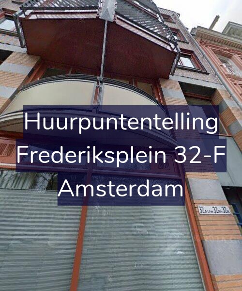 Foto gevel Huurpuntentelling voor Frederiksplein 32-F, Amsterdam